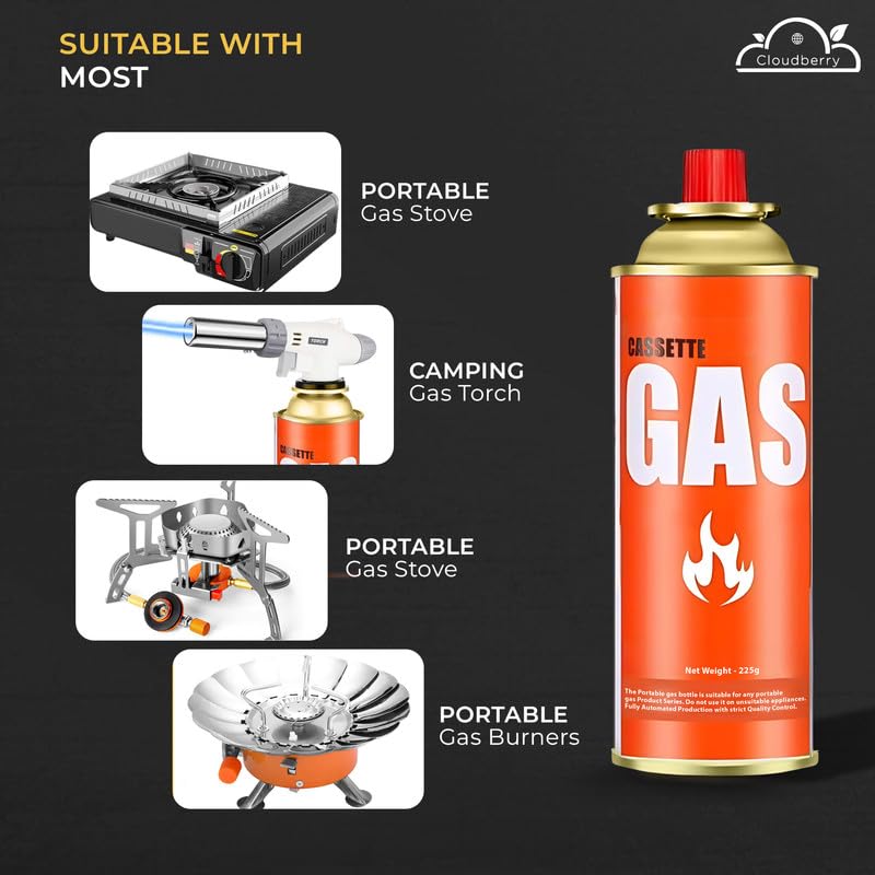 3-in-1 Portable Butane Gas Stove – Cooking, Heating & Outdoor Utility Burner