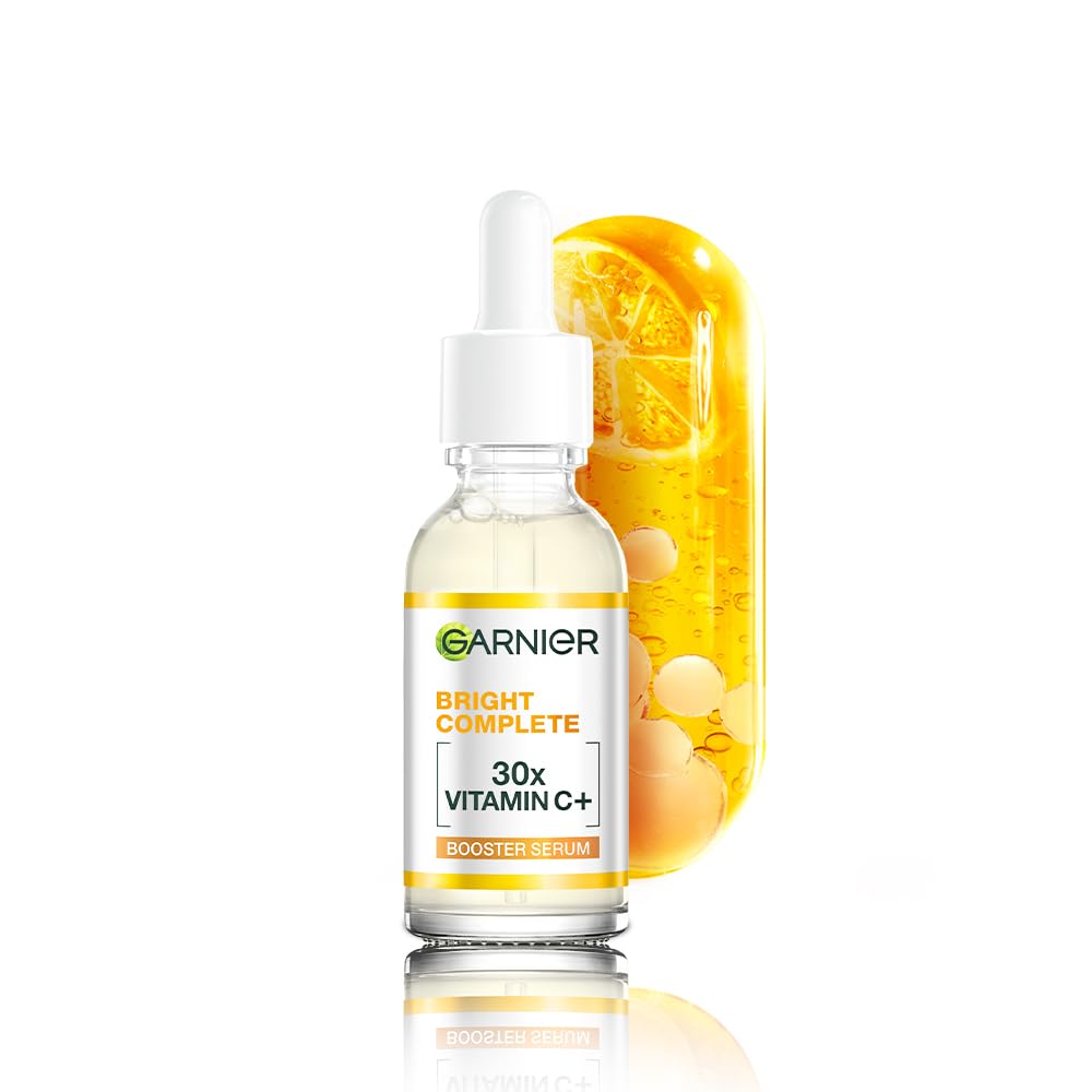 Garnier Bright Complete Vitamin C Serum – 15ml | Instantly Fades Dark Spots & Boosts Visible Glow