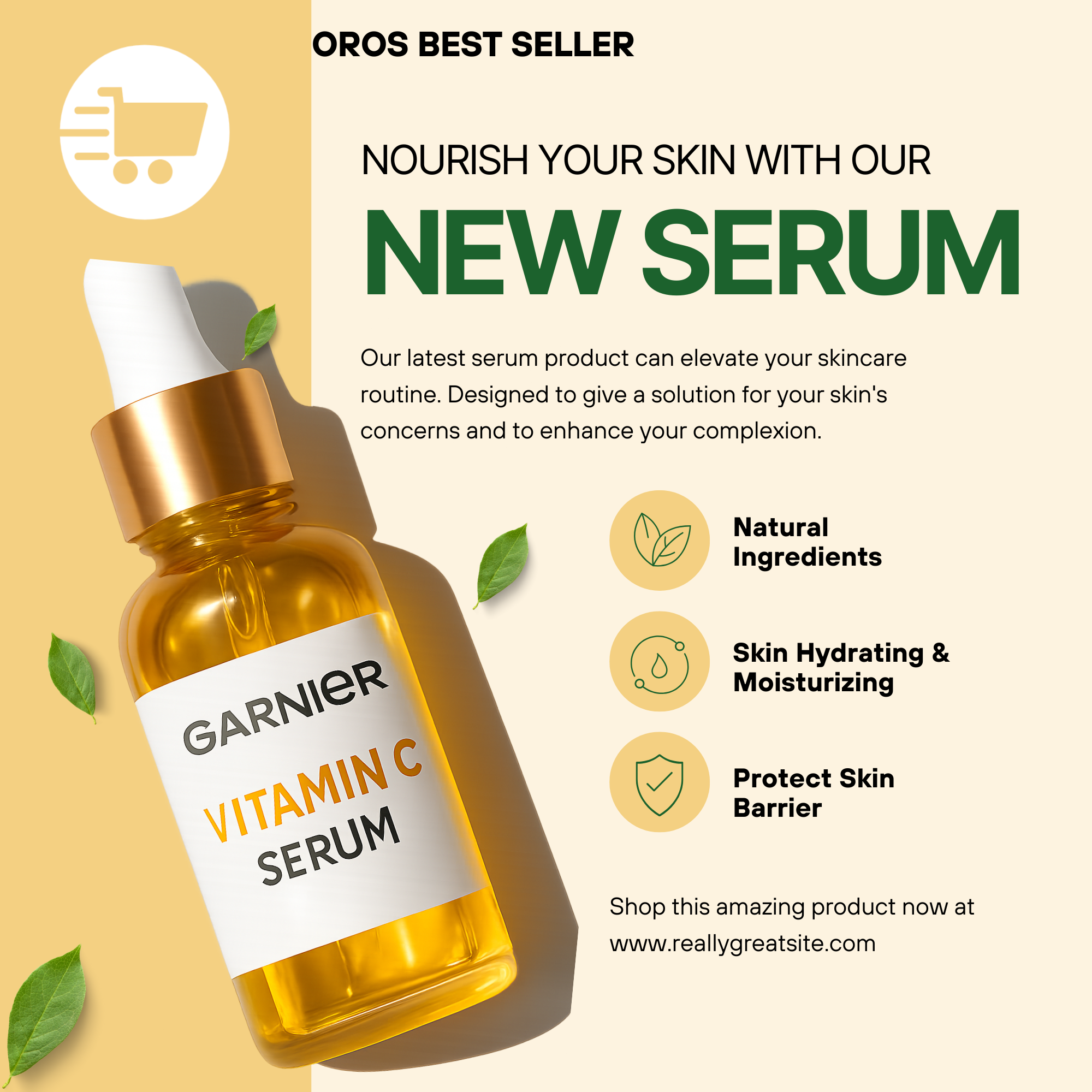 Garnier Bright Complete Vitamin C Serum – 15ml | Instantly Fades Dark Spots & Boosts Visible Glow