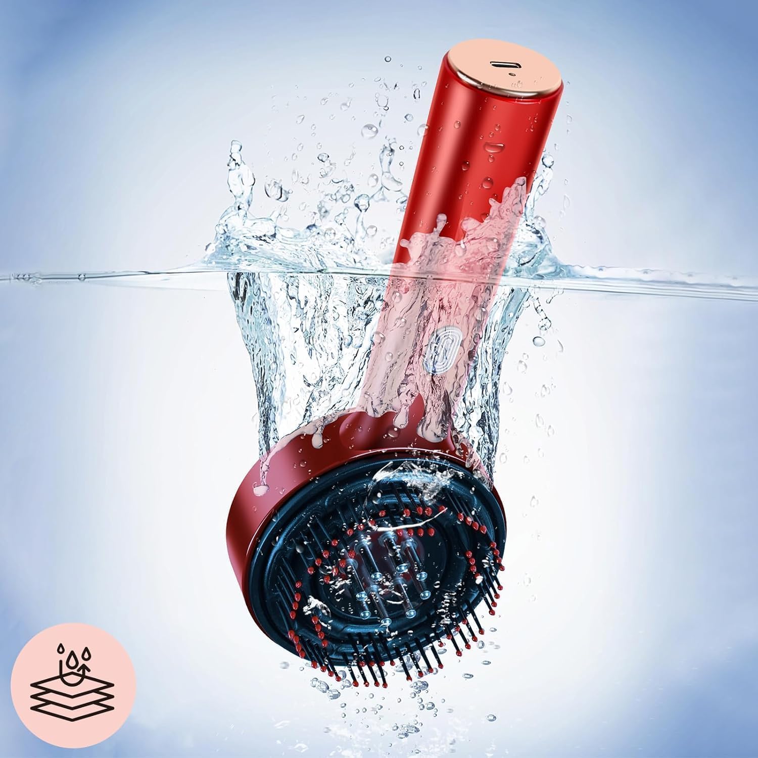 Premium 2-in-1 Electric Scalp Massager Comb | Oil Applicator & Deep Relaxation Tool